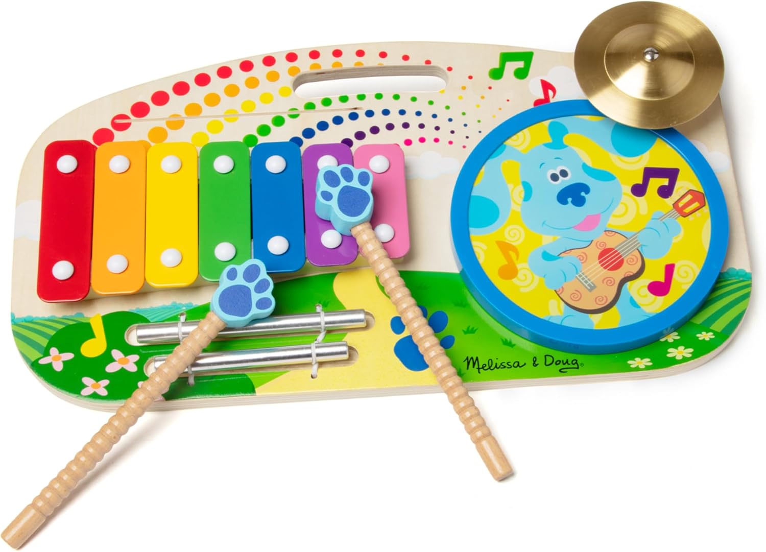 Melissa & Doug - Blue's Clues & You Wooden Chopping Board, 33020, Multi-Coloured