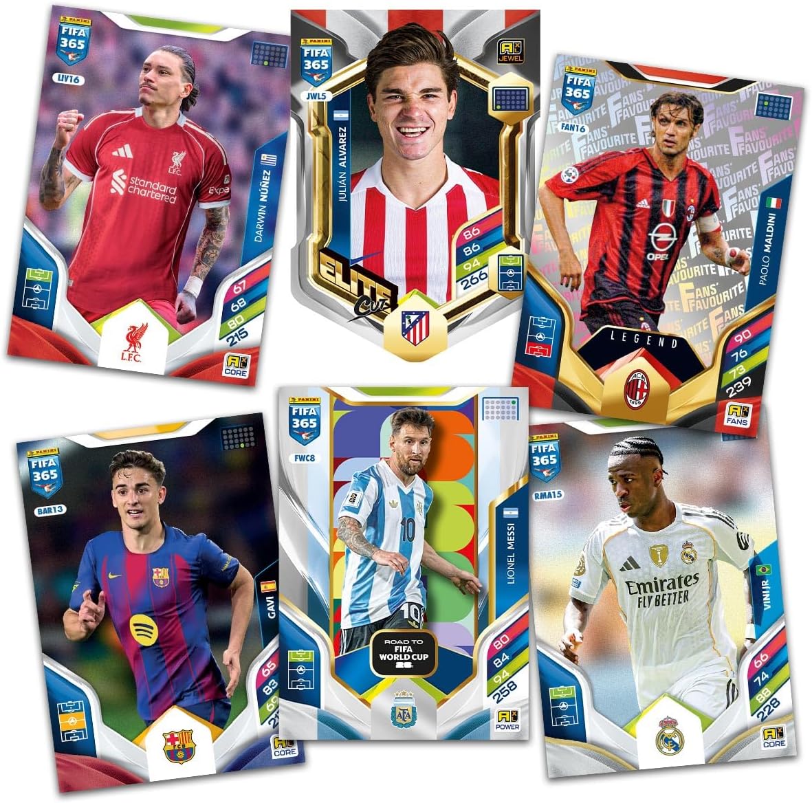 Panini FIFA 365, 2026 Adrenalyn XL, Box of 24 Packs, Contains 144 Collectible Football Trading Cards (Set Of 3)