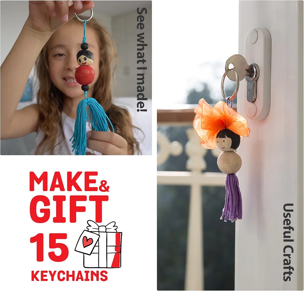 Chalk and Chuckles Keychain Dolls - Art And Craft