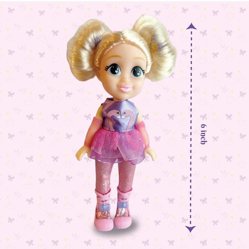 Li'l Diva Ballerina-Bella 6" Doll|India’s First Preschool RolePlay Pretendplay Doll with Accessories|Birthday Gift|Toy Doll for Girls 3+|
