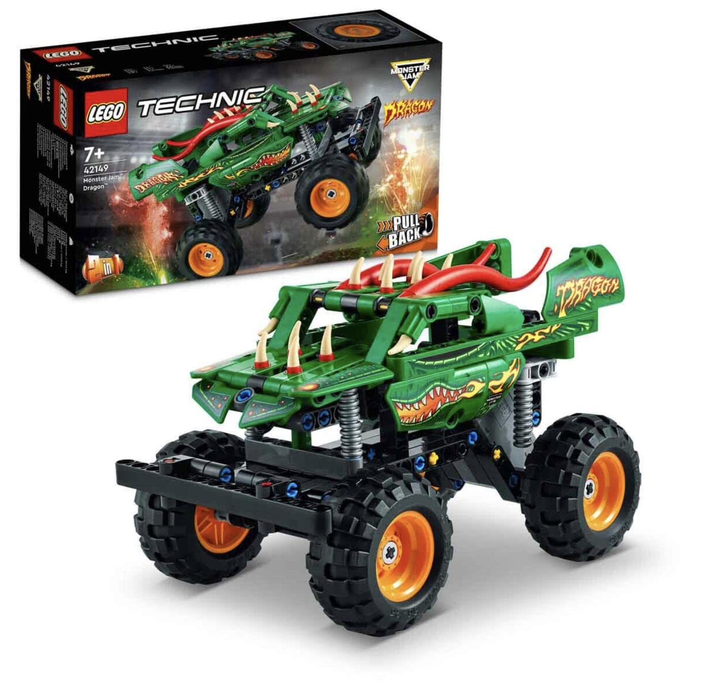 LEGO Technic Monster Jam Dragon 42149 Building Toy Set