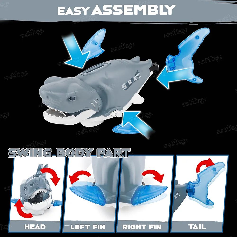 Zest 4 Toyz Musical Shark Toy with Light and Music Animal Simulation Model