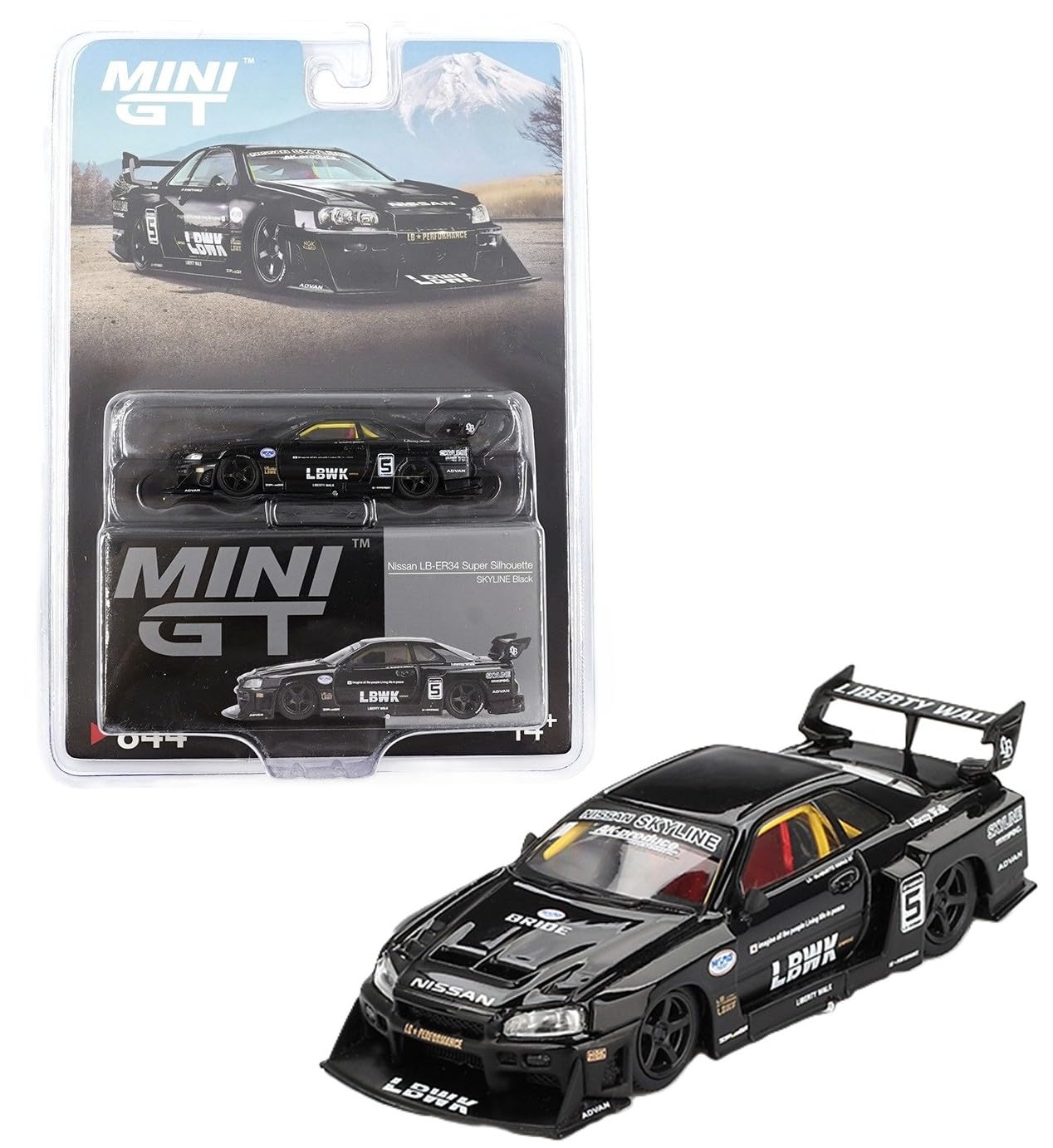 MINI GT 1:64 Nissan Skyline LB-ER34 Super Silhouette Black