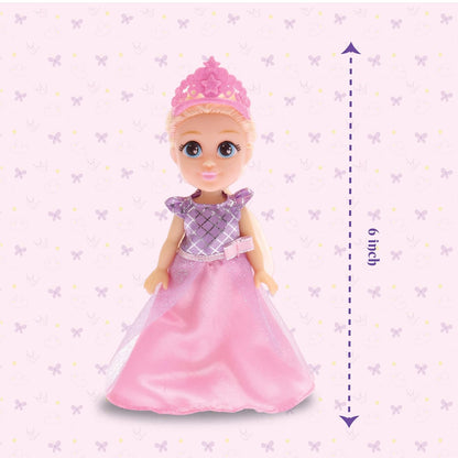 Li'l Diva Princess-Fiona 6" Doll|India’s First Preschool RolePlay Pretend-Play Doll with Accessories|Birthday Gift|Toy Doll for Girls 3+
