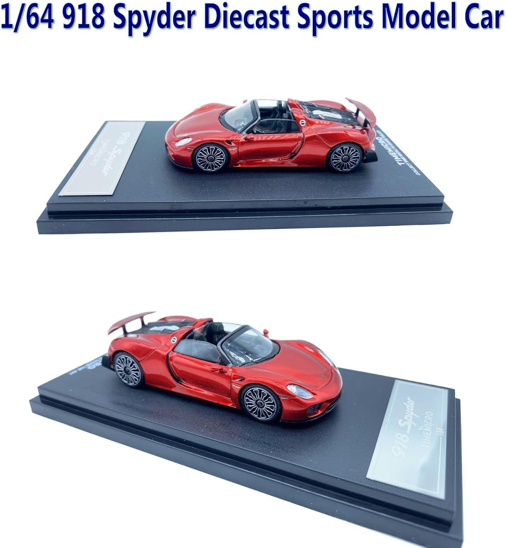 TIMEMICRO Porsche 918 Spyder 1:64 Scale Die Cast Model Car