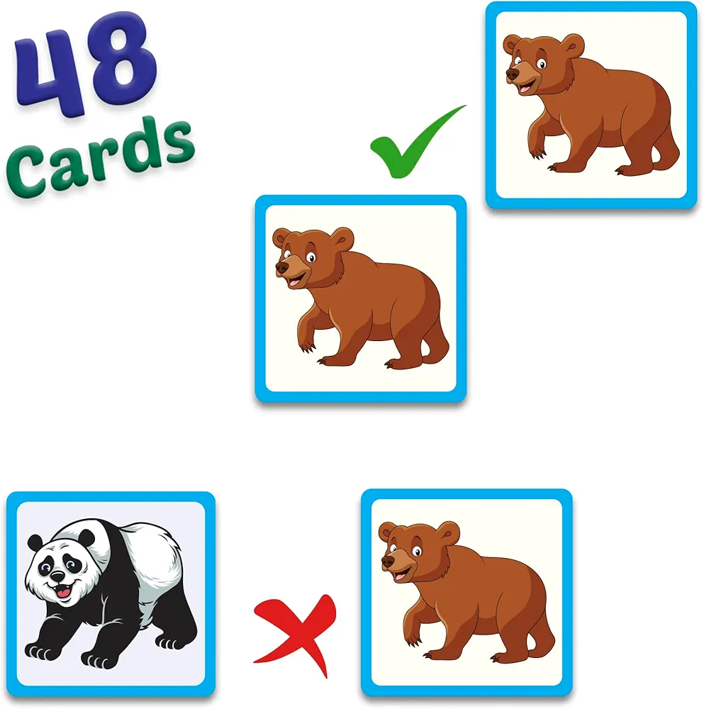 BOOKFORD Match The Animal A Memory Game Jigsaw