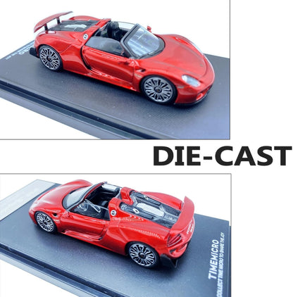 TIMEMICRO Porsche 918 Spyder 1:64 Scale Die Cast Model Car