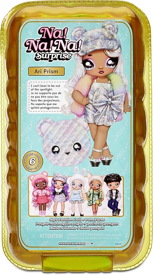 Na! Na! Na! Surprise Soft Fashion Doll & Metallic Purse Glam Series