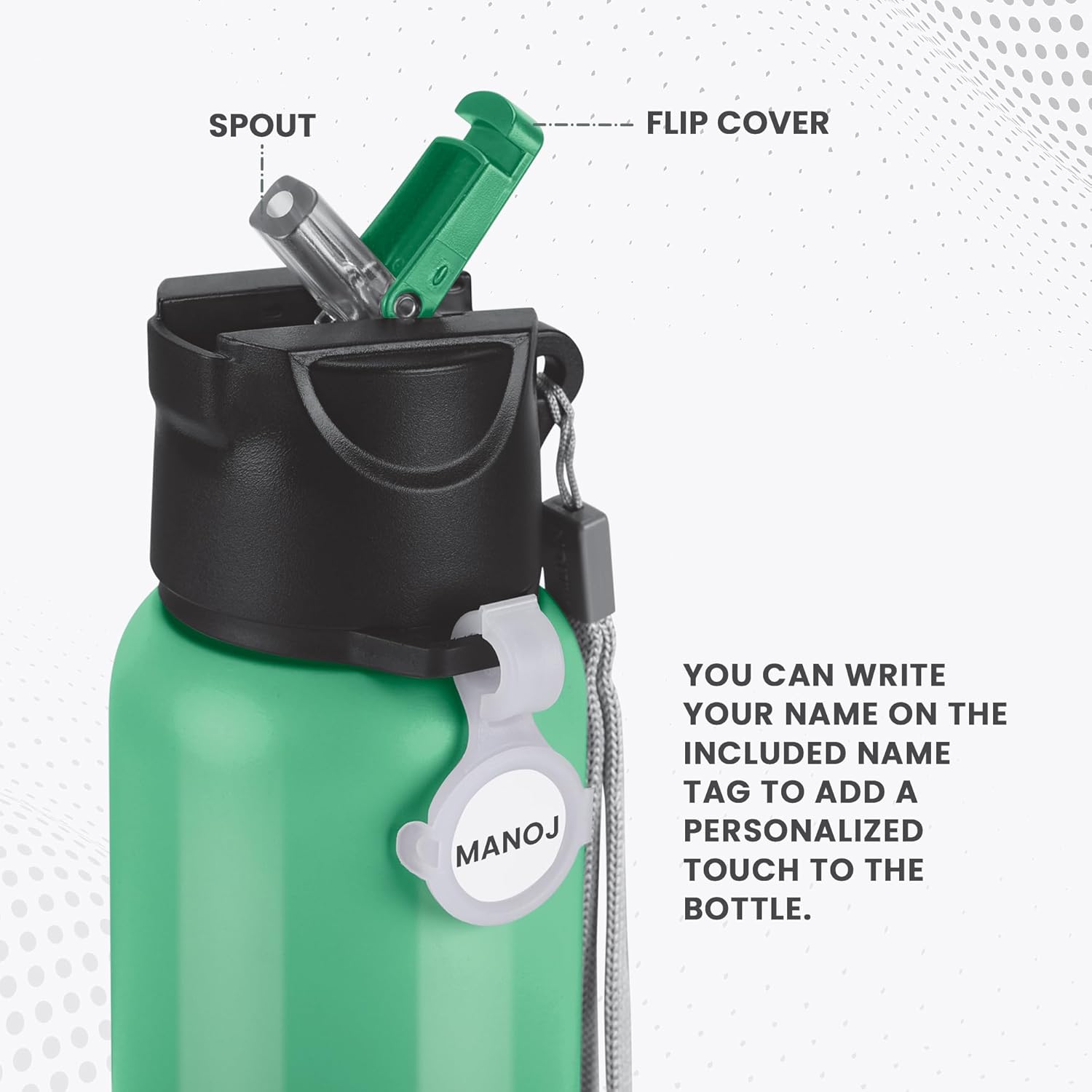 MILTON Sipstar 600 Stainless Steel Sipper Water Bottle 560 ml
