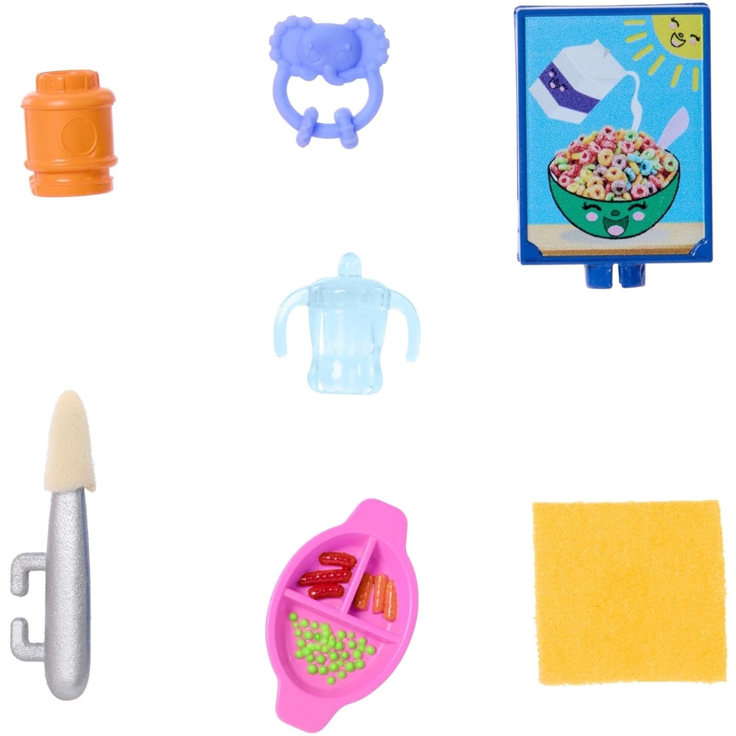 Barbie Skipper Doll & Playset with Accessories, Babysitting Set Themed to Mealtime, Color-Change Toy Play