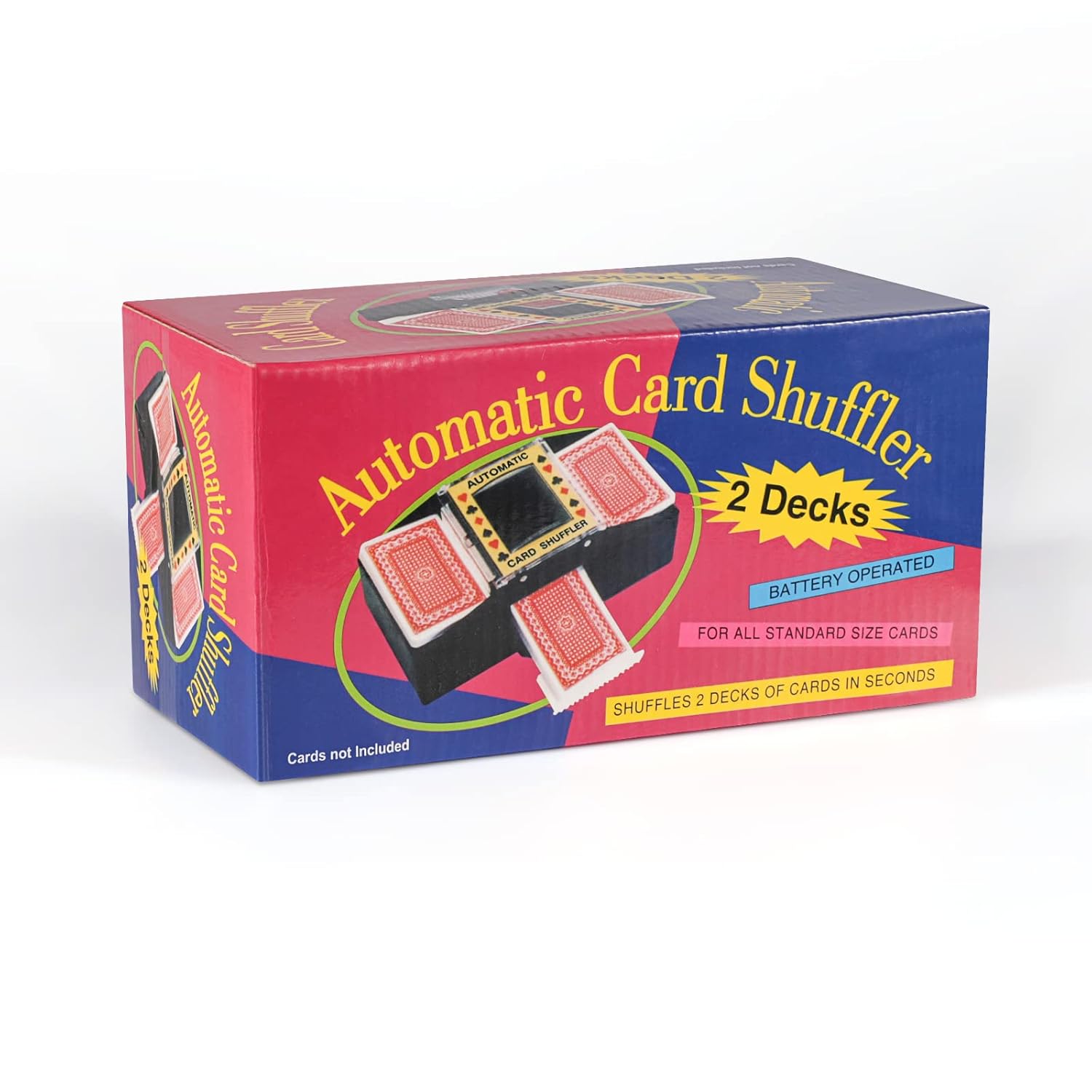 Battery Operated Automatic Card Shuffler 2 Deck,Playing Card Shuffler for Home Card Game,Travel