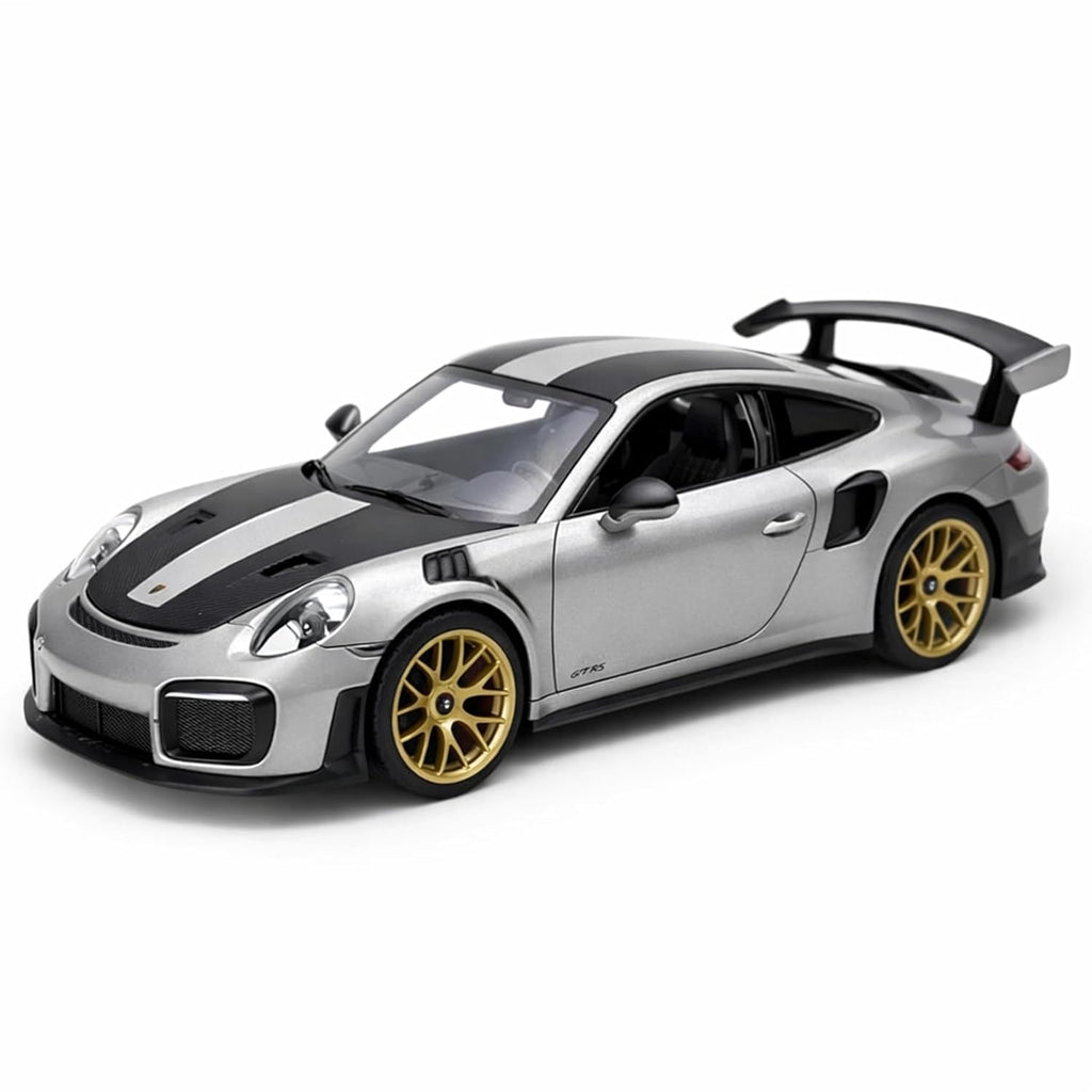 MSZ Porsche 911 GT2 RS 1:32 Scale Diecast Metal Model Car with Lights & Sound, Openable Doors, Officially Licensed Collectible Toy Car