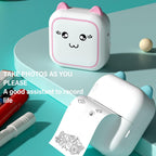 KIMISS Mini Pocket Printer Portable Thermal Printer with Printing Paper for Photos, Journals and Learning Materials | High-Efficiency Study Aid | Portable Office