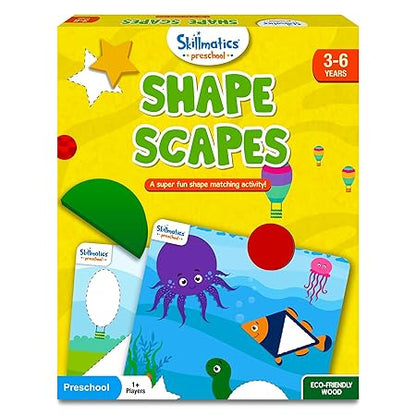 Skillmatics Shapes Scapes - Educational Wooden Game