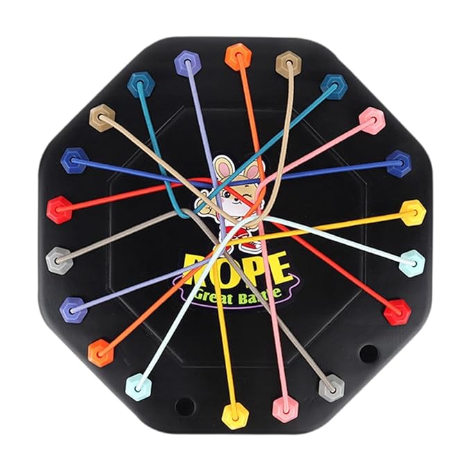 Rope Untangling Puzzle Game, Educational Strategy Board Game for Kids & Adults, Family Travel Party Games with Multi-Level Challenges, Gifts for All Ages