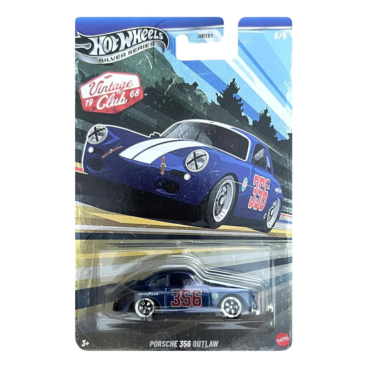 Hot Wheels Silver Series Vintage Porsche 356 Outlaw 1:64 Scale ( Imported )
