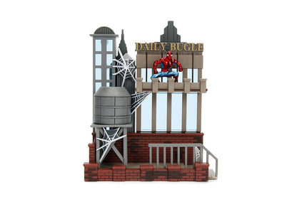 Marvel Spider Man City Scene-Daily Bugle Display with Figure, Multicolor
