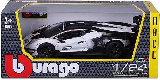 Diecast Cars, Cars,Lamborghini, Race,Bburago, White