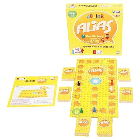 Frank Junior Alias Board Game – Fun and Engaging Family Board Game – Picture and Word Guessing Board Game for Kids with 300 Cards – English Word Game for Language Development