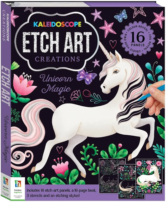 Kaleidoscope Etch Art Creation Unicorn Magic - Paperback