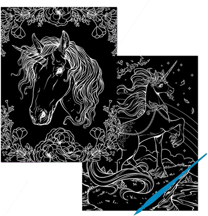 Kaleidoscope Etch Art Creation Unicorn Magic - Paperback