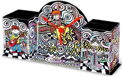 ToyKraft Doodle Desk Clock, Doodle Art Kit for Kids