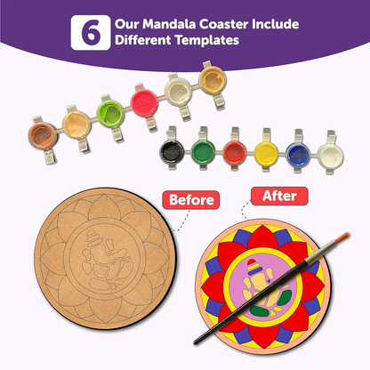 NEO9 Wood Kraft Mandala Art Kit