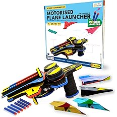 Be Cre8v Motorized Plane Launcher & Power Shooter Kit