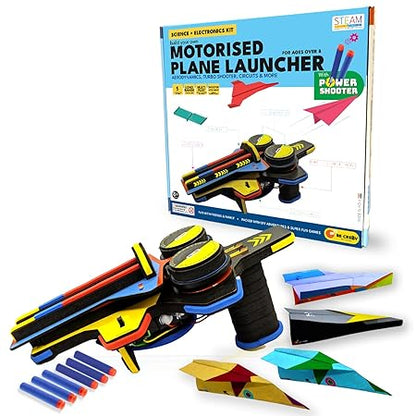 Be Cre8v Motorized Plane Launcher & Power Shooter Kit