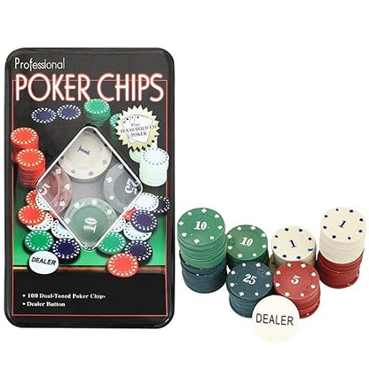 Niku Adult Casino Style  Poker Chips Set