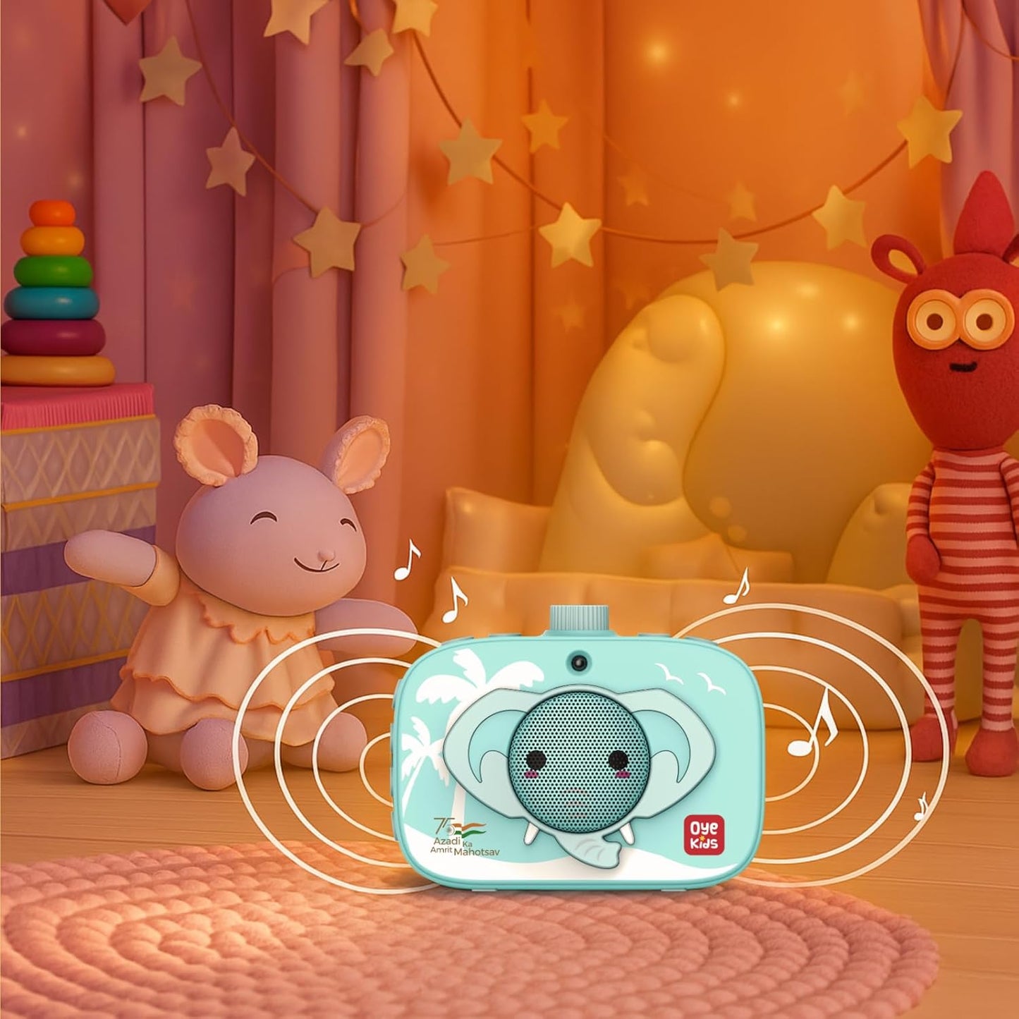Oye Kids Story Box Speaker with 1000 Stories in Hindi and English. Electronic Learning Toy for Kids Age 3 to 10. Birthday Gift for Kids Boys Girls Children Babies. Story Telling Speaker for Children