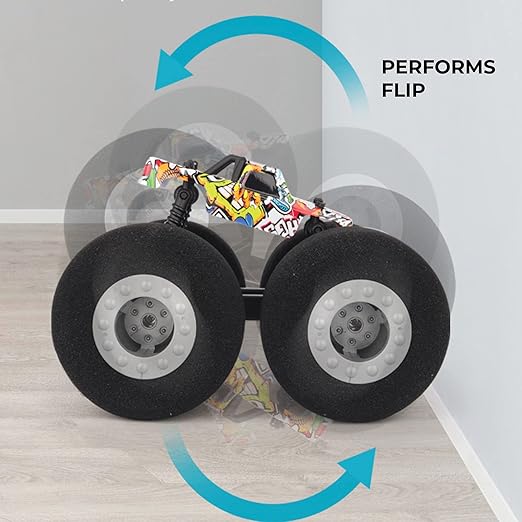 RC soft wheel racing car with oversized foam tyres for improved grip Cocoland Toys