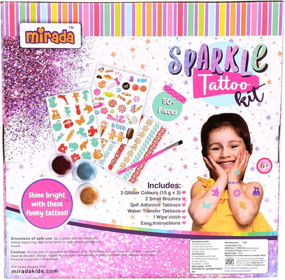 Mirada Sparkle Tattoo Kit Nail Art Kit for Girls
