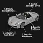 MSZ Porsche 918 Spyder 1:43 Scale Officially Licensed Die Cast