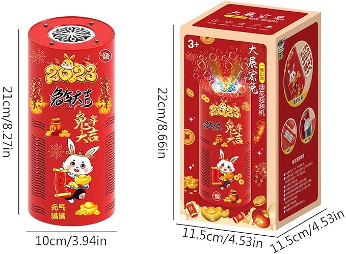 Firework Bubble Machine - 10 Holes Firework Bubble Machine Party Automatic Bubble Machine,Electric Bubbles Machine for Outdoor Activities, Party