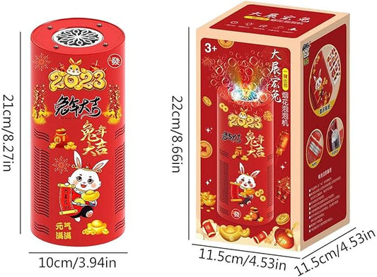 Firework Bubble Machine - 10 Holes Firework Bubble Machine Party Automatic Bubble Machine,Electric Bubbles Machine for Outdoor Activities, Party