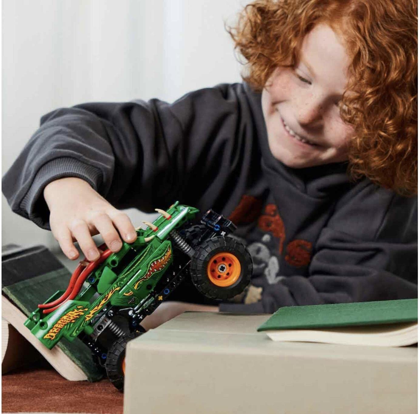 LEGO Technic Monster Jam Dragon 42149 Building Toy Set (217 Pcs),Multicolor