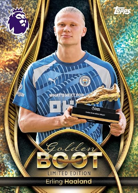 Topps Premier League Golden Boot Collector Tin 57 Cards Cocoland Toys
