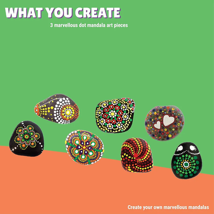 Kalakaram Dot Mandala Rock Painting Kit | DIY Art Kit