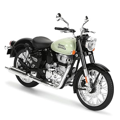 Maisto Royal Enfield Classic 350 Reddich Green Scale 1/12