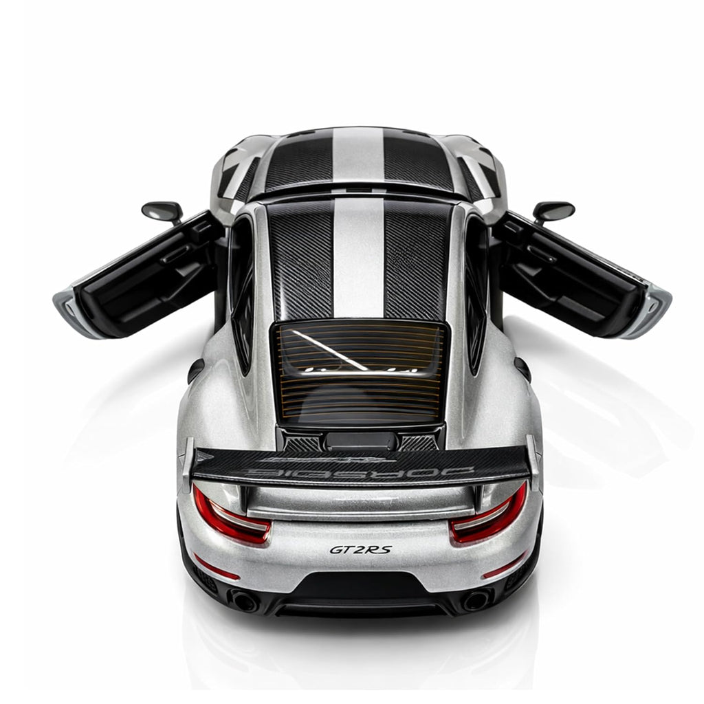 MSZ Porsche 911 GT2 RS 1:32 Scale Diecast Metal Model Car with Lights & Sound, Openable Doors, Officially Licensed Collectible Toy Car