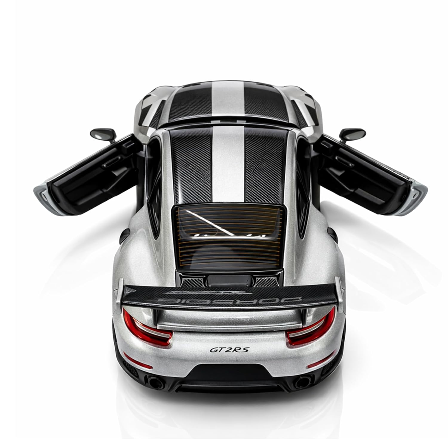MSZ Porsche 911 GT2 RS 1:32 Scale Diecast Metal Model Car with Lights & Sound, Openable Doors, Officially Licensed Collectible Toy Car