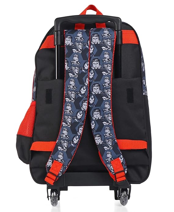STRIDERS Avengers 18-Inch Trolley School Bag for Kids Perfect for Ages 8+ Durable & Spacious