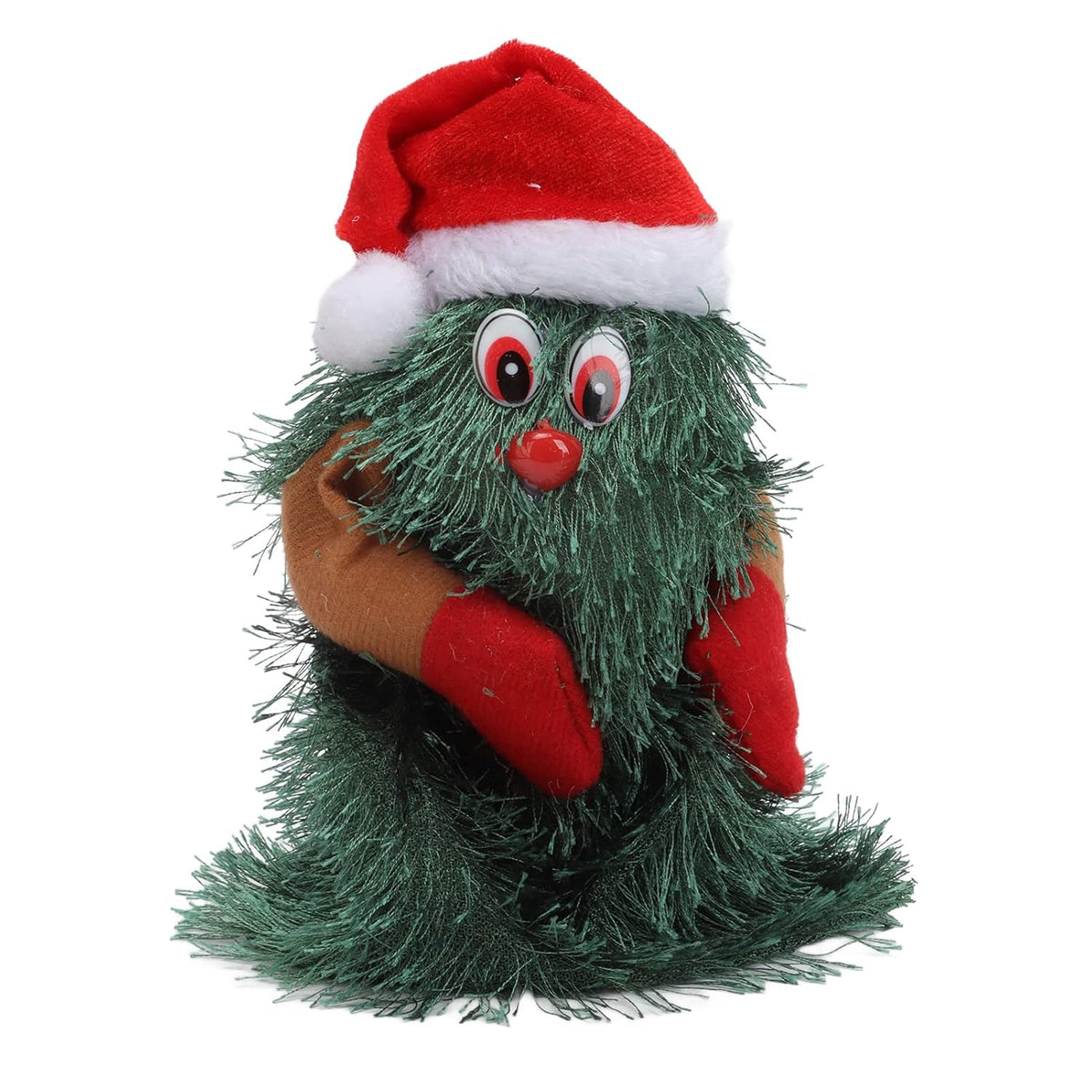 CURLEE Rotating Christmas Tree, Tabletop Christmas Tree Holiday Theme 15cm High Plant Shape for New Year (M)