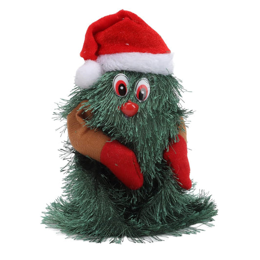 CURLEE Rotating Christmas Tree, Tabletop Christmas Tree Holiday Theme 15cm High Plant Shape for New Year (M)