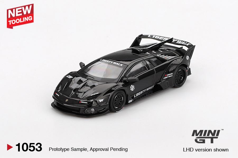 Liberty Walk Lamborghini Murcielago GT Evo black collectible car
