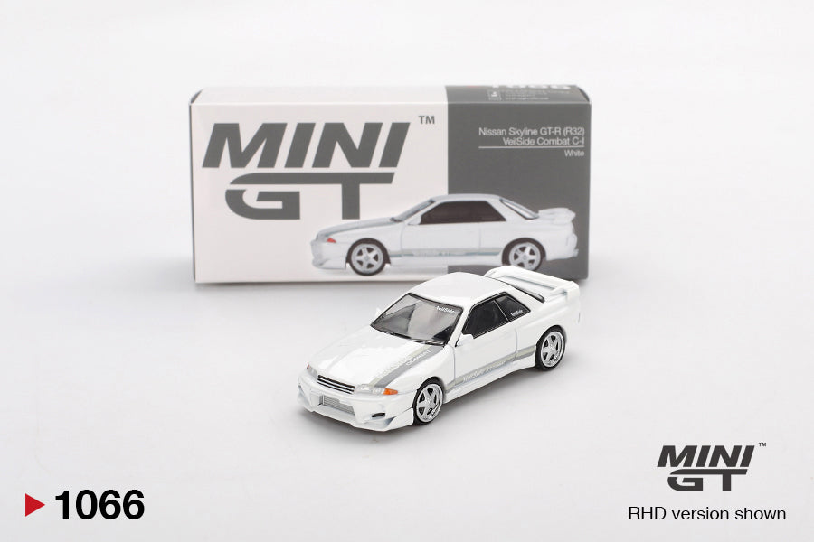 MINI GT Nissan Skyline GT-R R32 VeilSide Combat C-I White Cocoland Toys