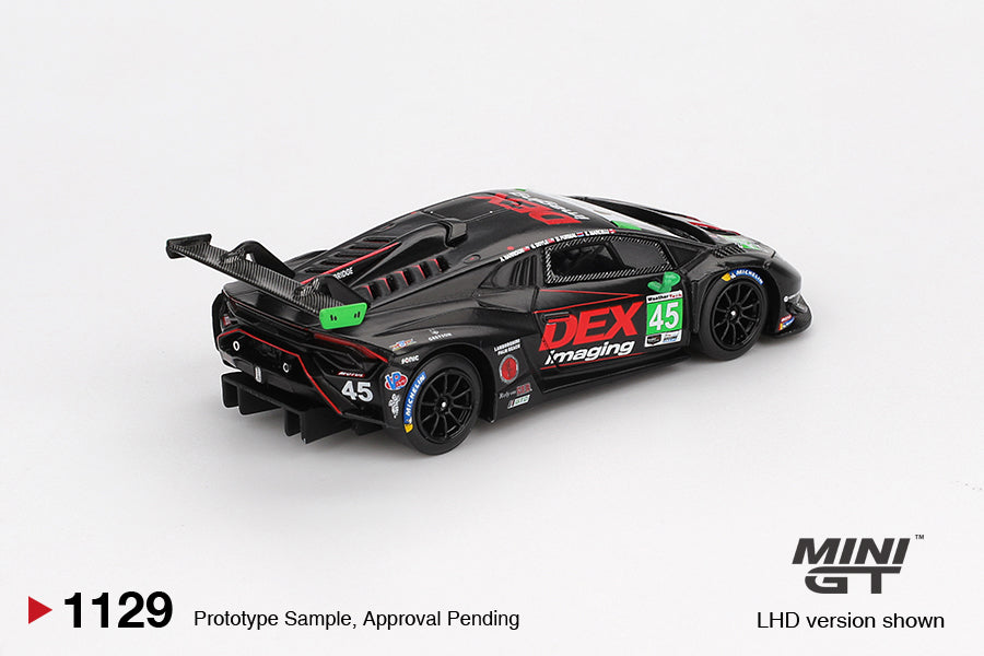 MINI GT Lamborghini Huracán GT3 EVO2 #45 No. 45 DEX Imaging  2024 IMSA Daytona 24 Hrs