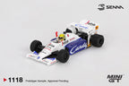 MINI GT Toleman TG184 #19 Ayrton Senna 1984 Monaco Grand Prix 2nd Place