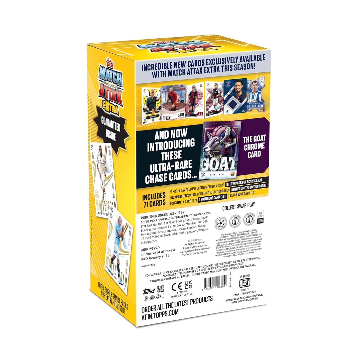 Topps UCL & WUCL Match Attax Extra 2025 Trading & Collectible Card Game (Super Smart Pack)